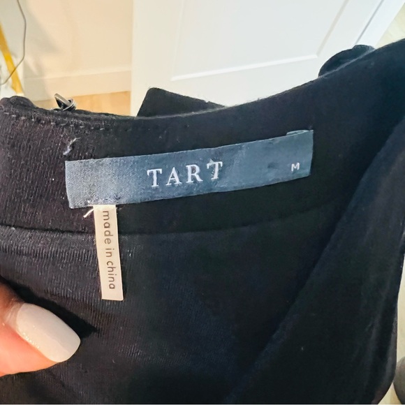 Tart Black & Faux Leather Mini Dress - Picture 3 of 11